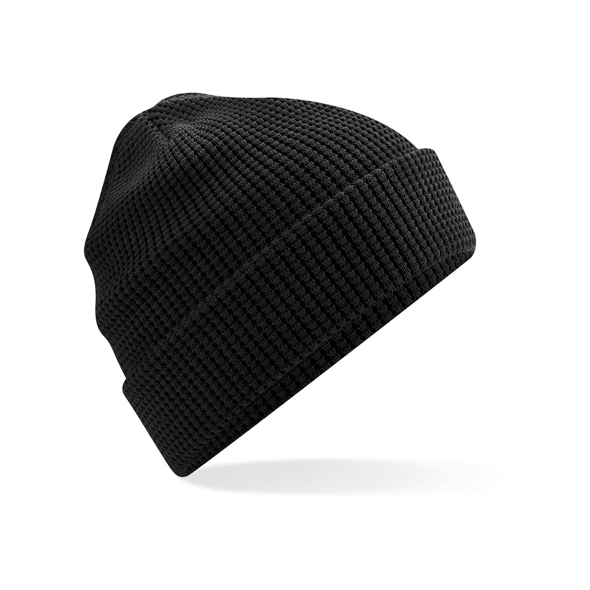 luomupuuvilla pipo vohveli neulos, musta