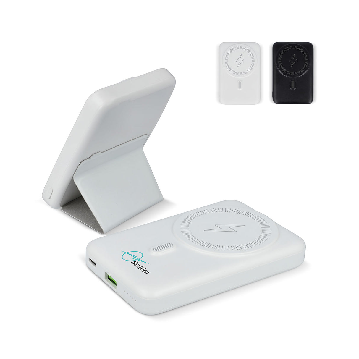 magsafe varavirtalahde 10000 mah omalla logolla, painatuksella