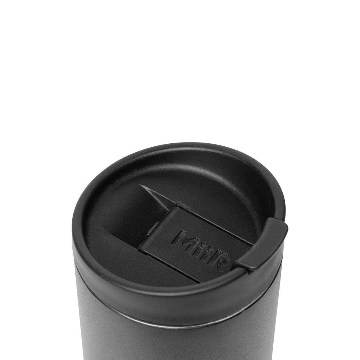miir Flip Traveler termosmuki 354 ml musta, kansi