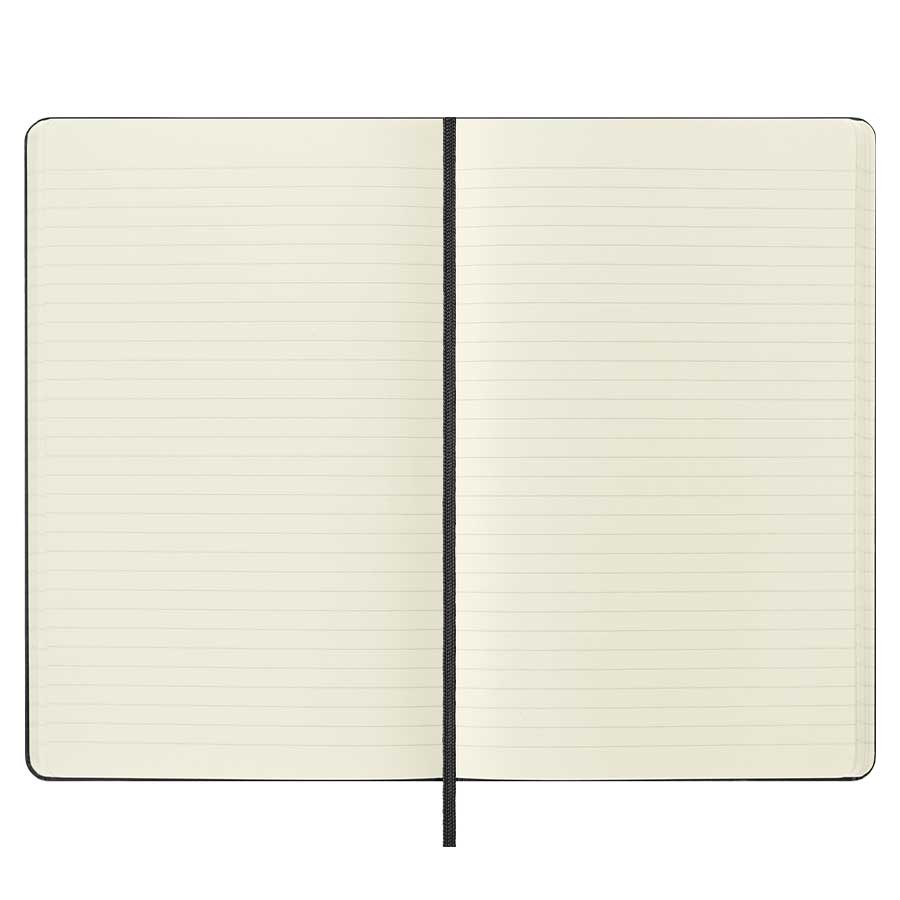 moleskine l kovakantinen viivoitettu muistikirja musta