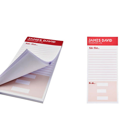 muistilehtiö omalla painatuksella, 21x9,9cm