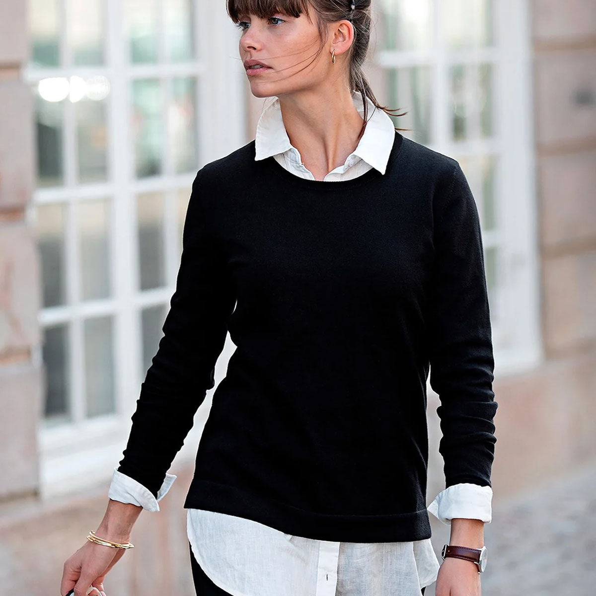 musta Nimbus Brighton naisten puuvillaneule