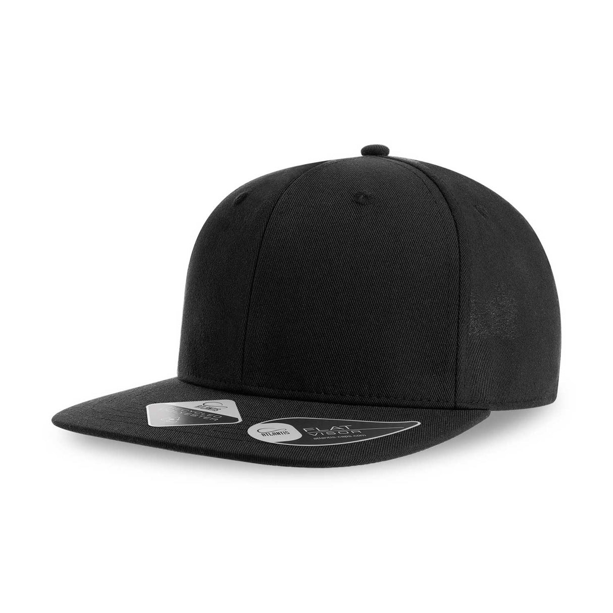 musta atlantis james snapback lippis, suora lippa
