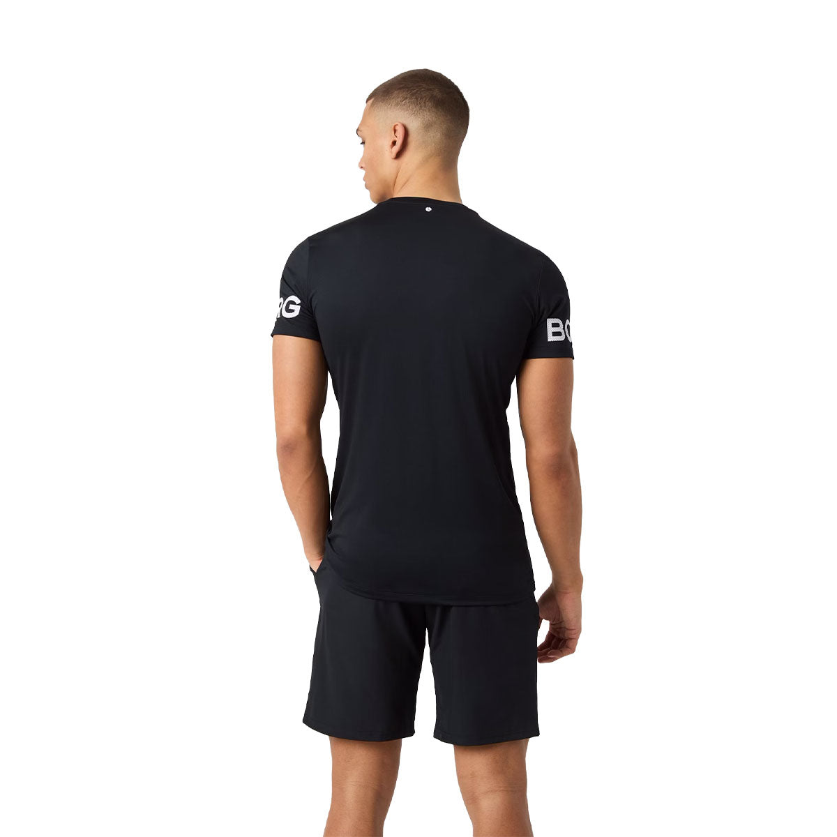 musta Björn Borg Tekninen t-paita, selkä