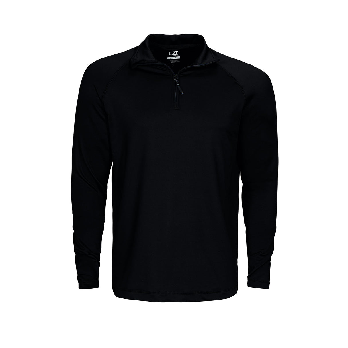 musta cutter buck Coos Bay Half Zip pitkähihainen paita