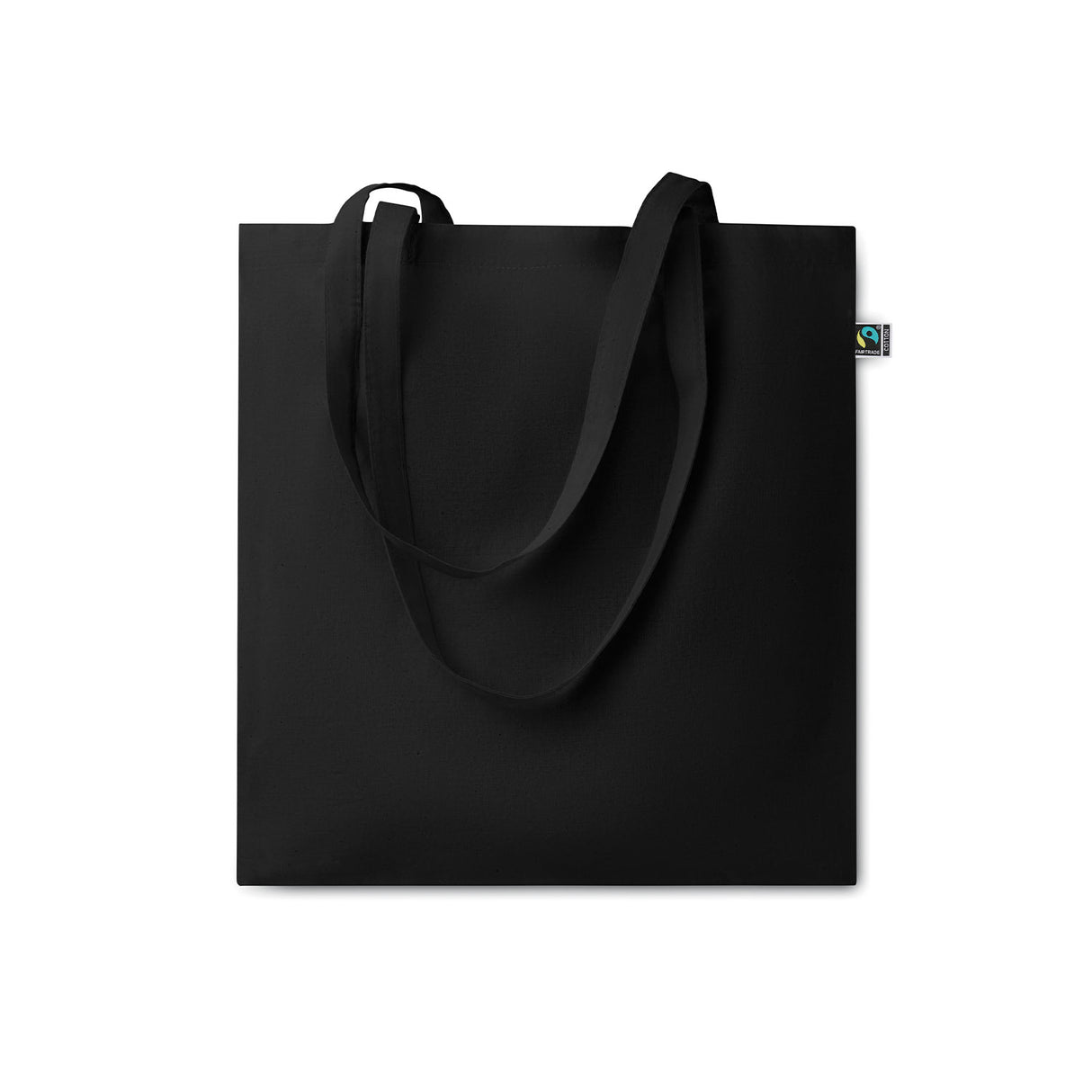 musta fairtrade puuvillakassi