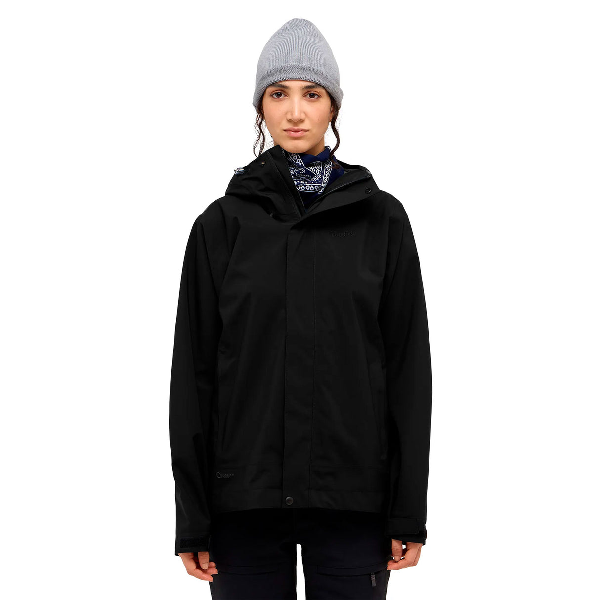 musta Haglöfs proof naisten kuoritakki