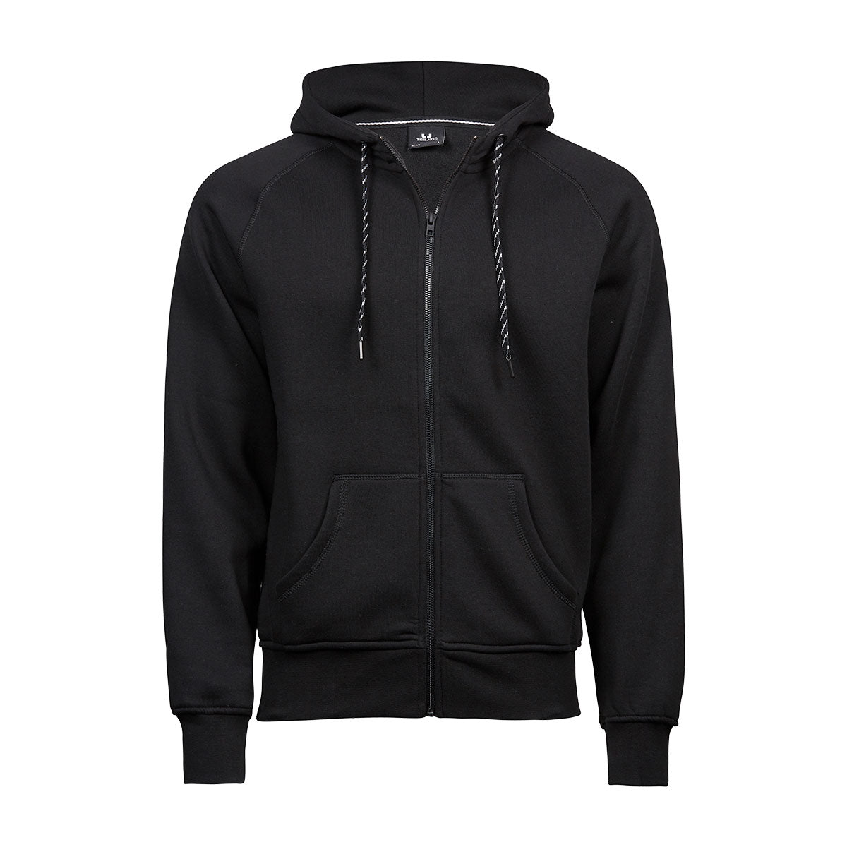 musta tee jays fashion full zip hood huppari vetoketjulla