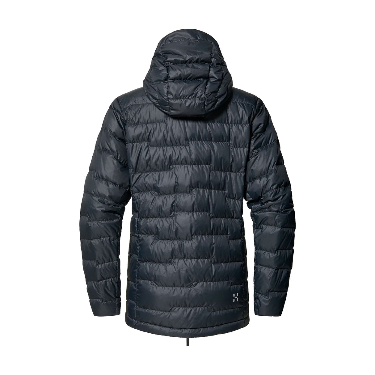 Naisten Haglöfs kevyttuntuvatakki hupulla, musta, selkä