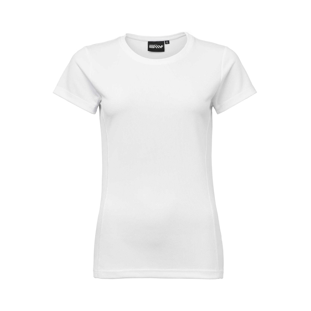 valkoinen naisten tekninen t-paita sw