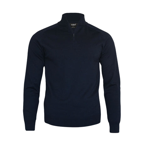 nimbus Brighton 1/4-Zip puuvillaneule vetoketjulla, tummansininen