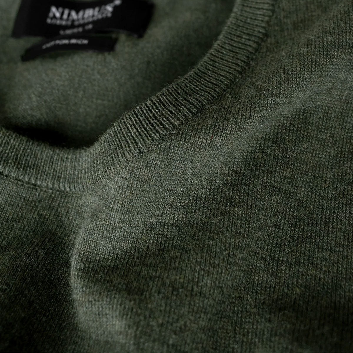 oliivinvihreä Nimbus Brighton naisten puuvillaneule