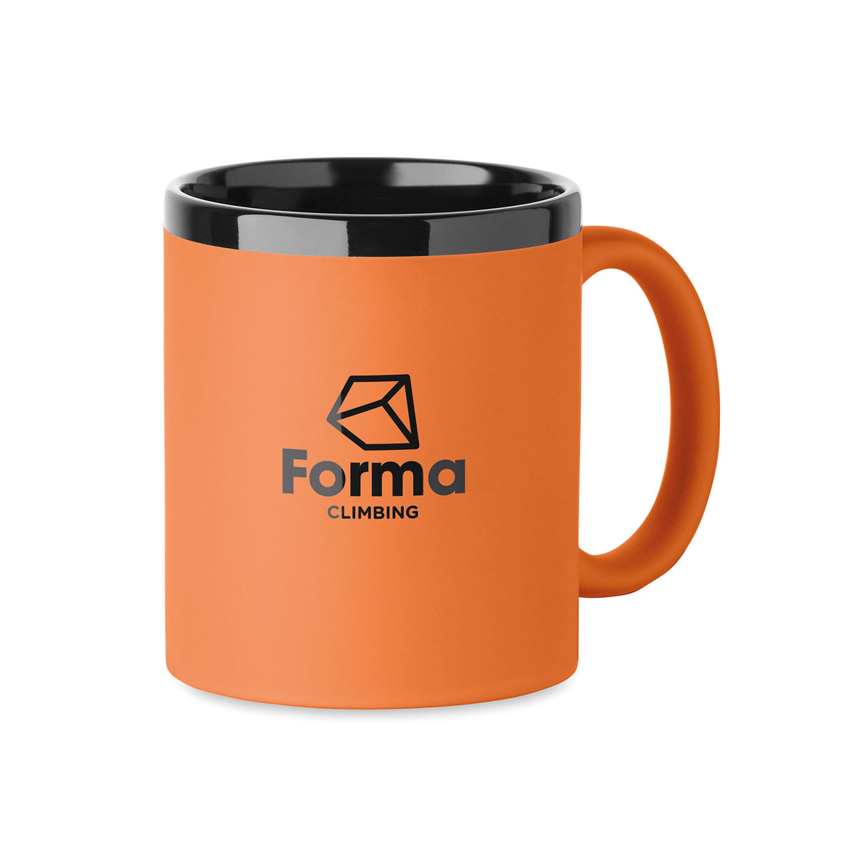 oranssi soft touch muki 300 ml omalla logolla