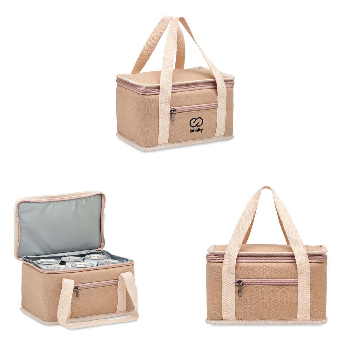 pieni pehmeä kylmälaukku omalla logolla