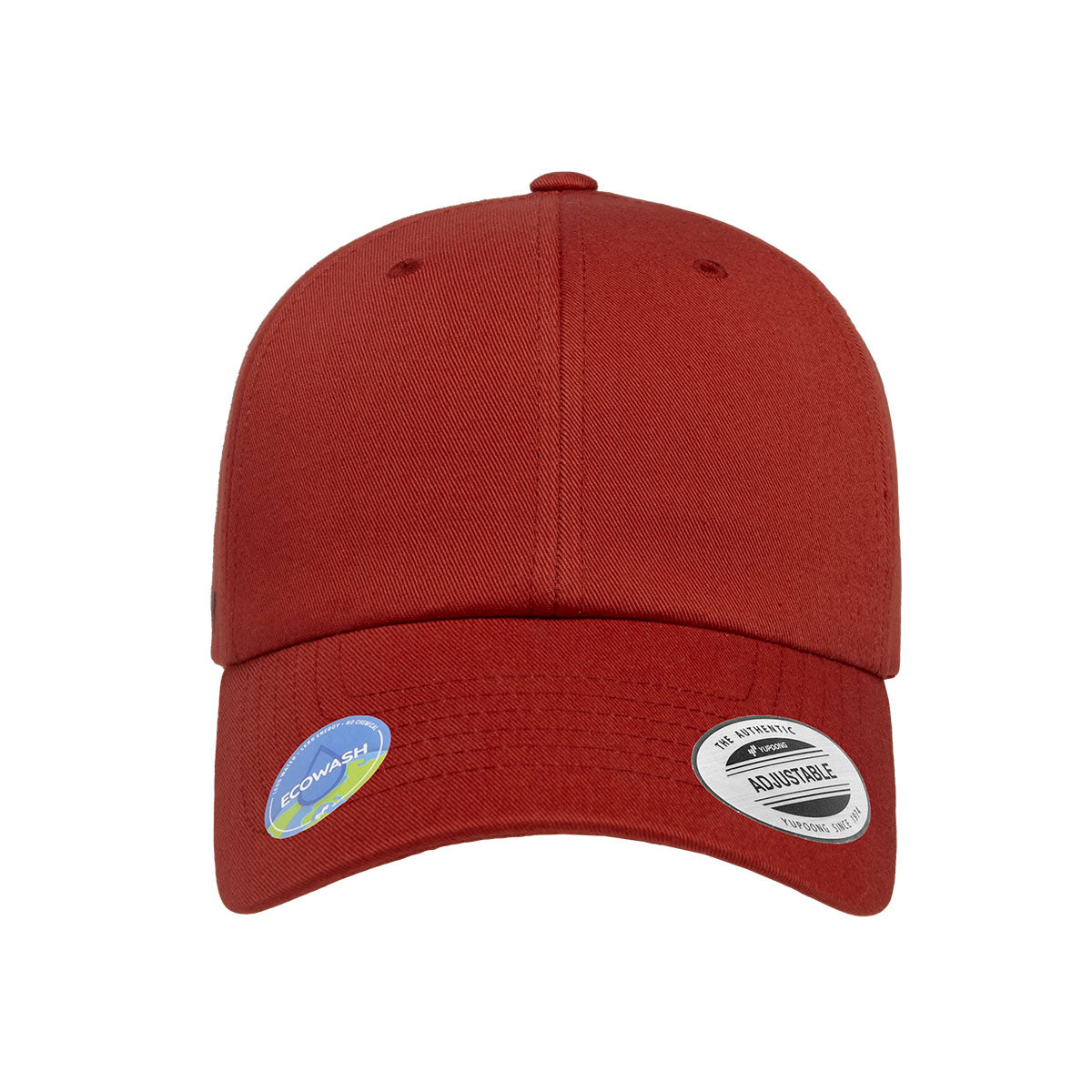 punainen YP Classics Ecowash Dad cap lippis, etupaneeli