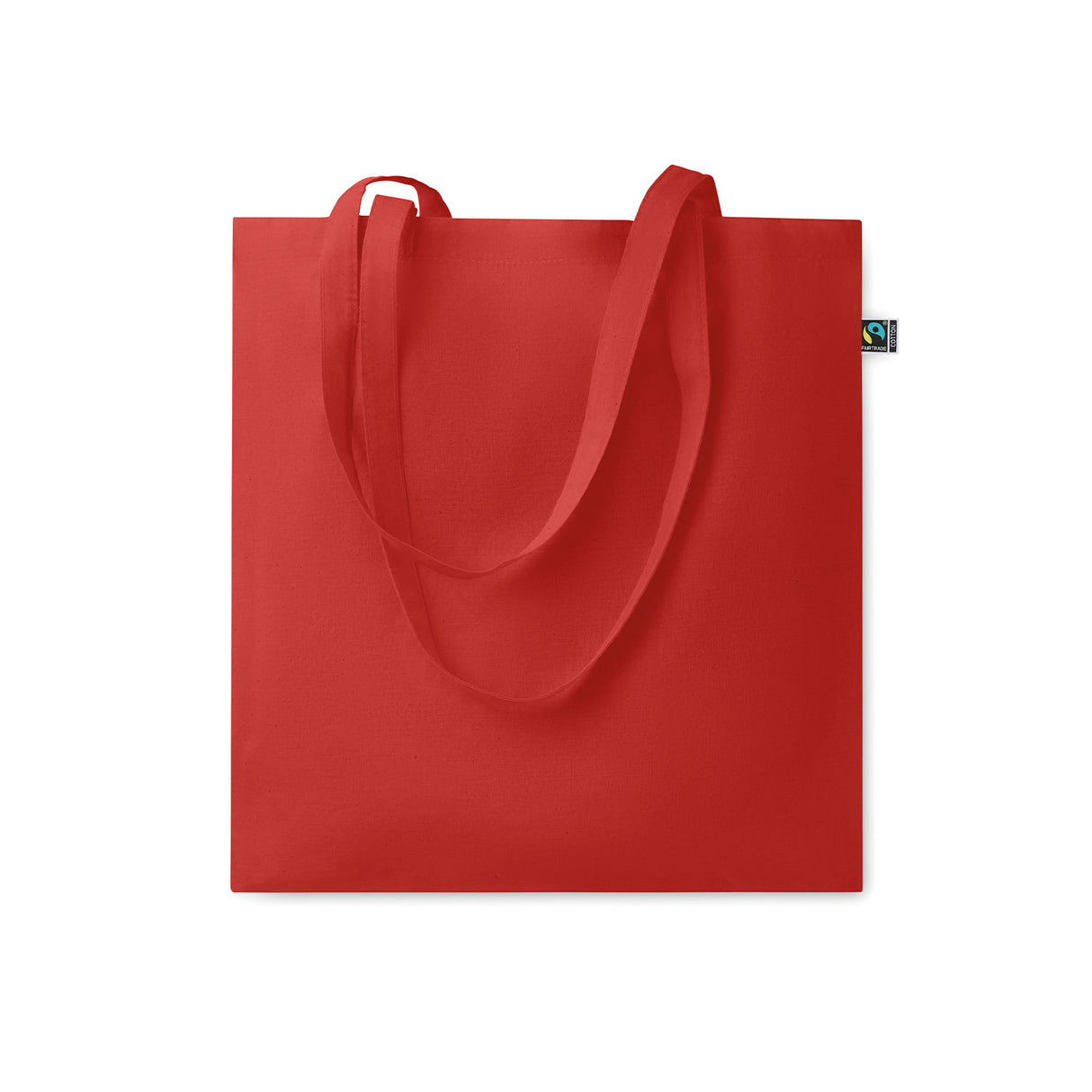 punainen fairtrade puuvillakassi