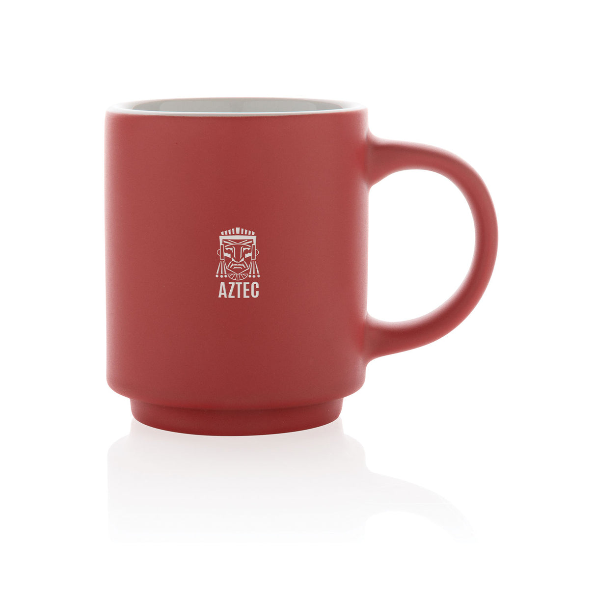 punainen pinottava kahvikuppi painatuksella, 180 ml