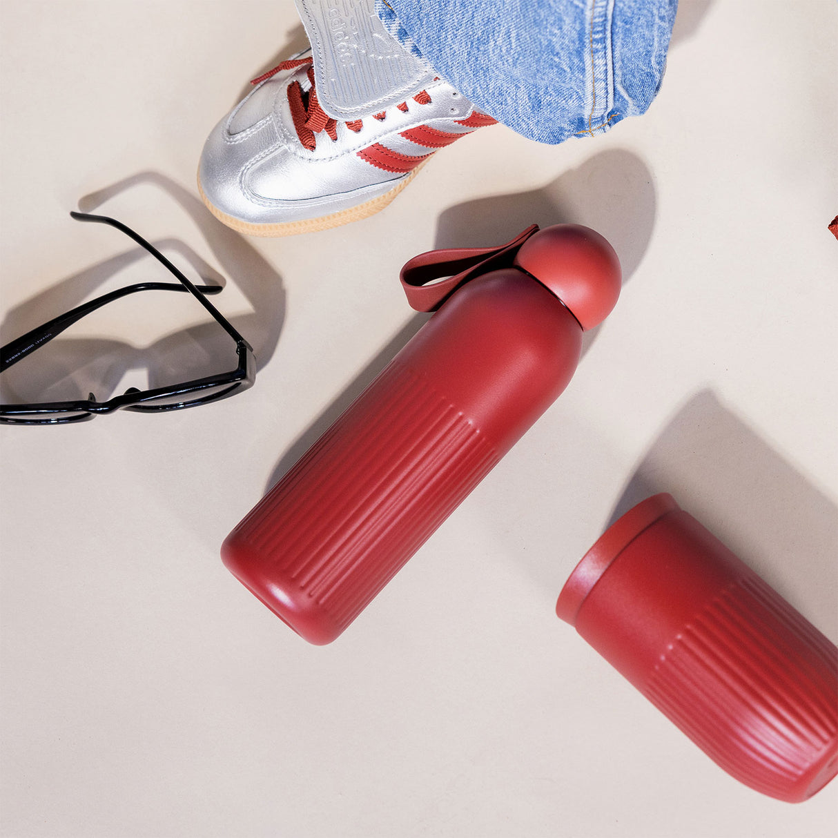 punainen sagaform tekla termosjuomapullo 500 ml