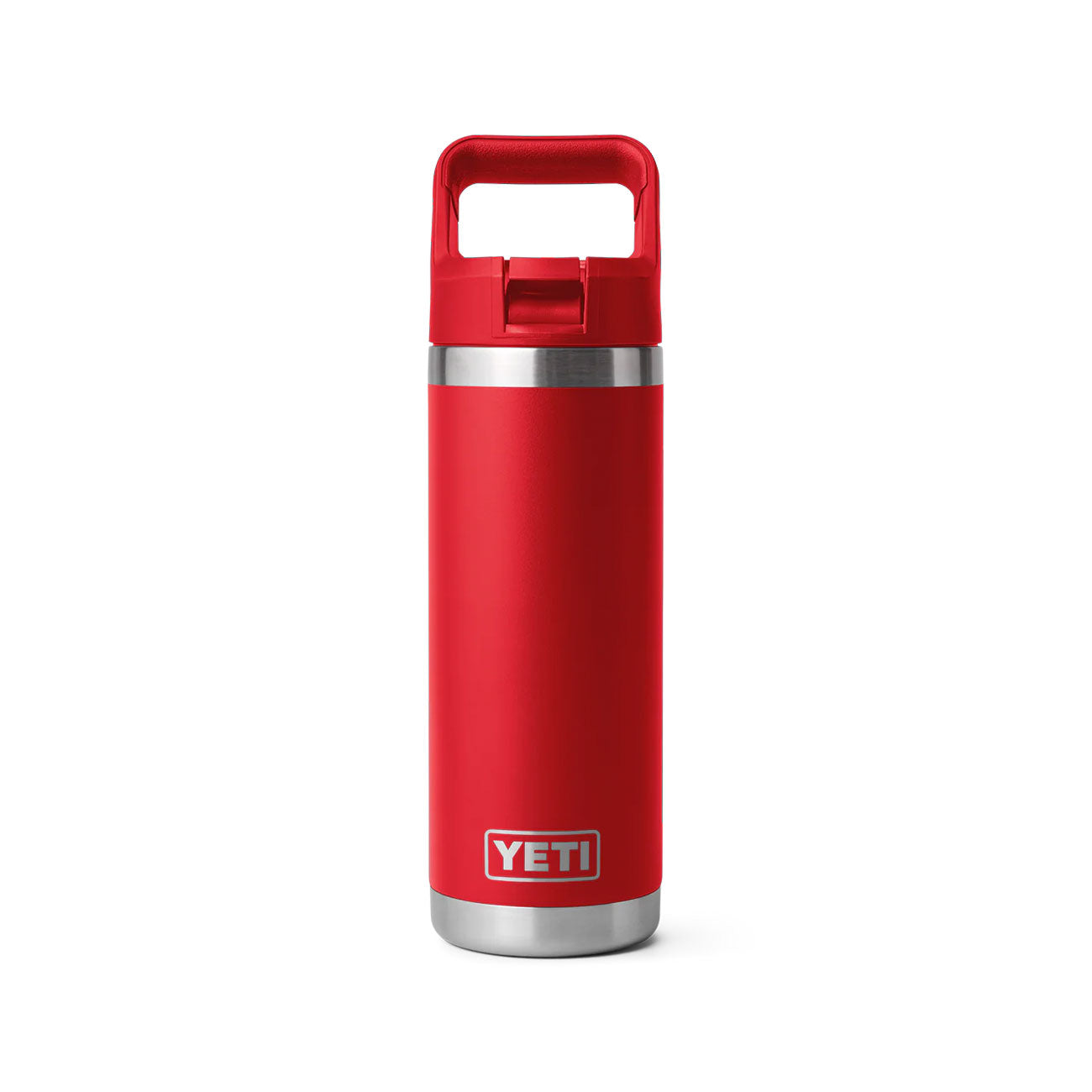 punainen Yeti Rambler juomapullo pilli 532 ml