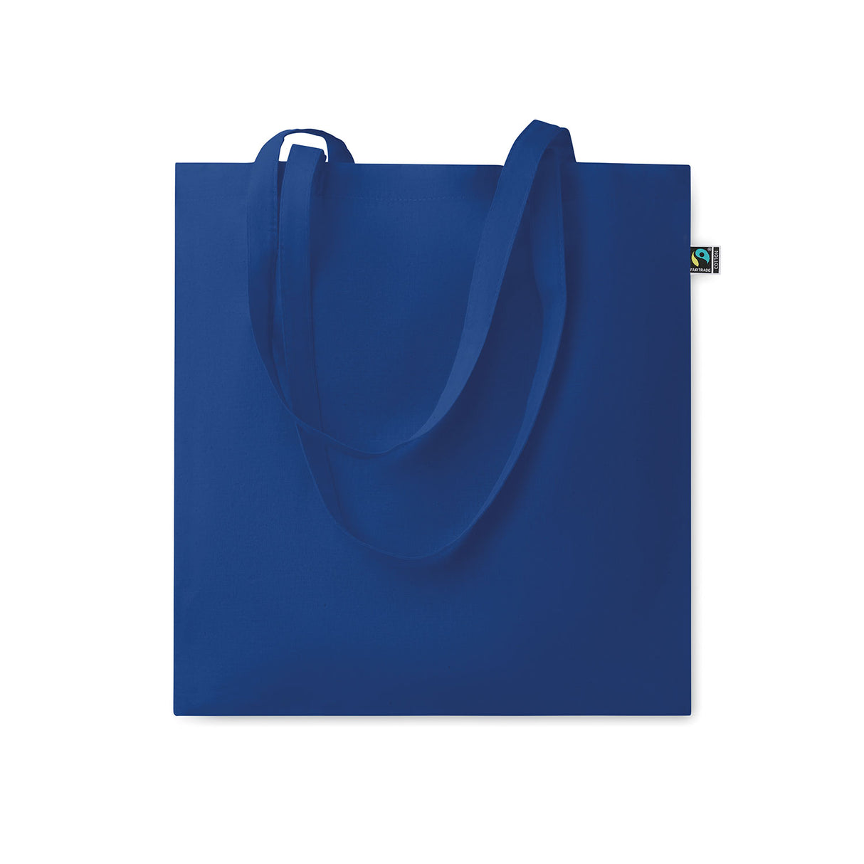 royal sininen fairtrade puuvillakassi