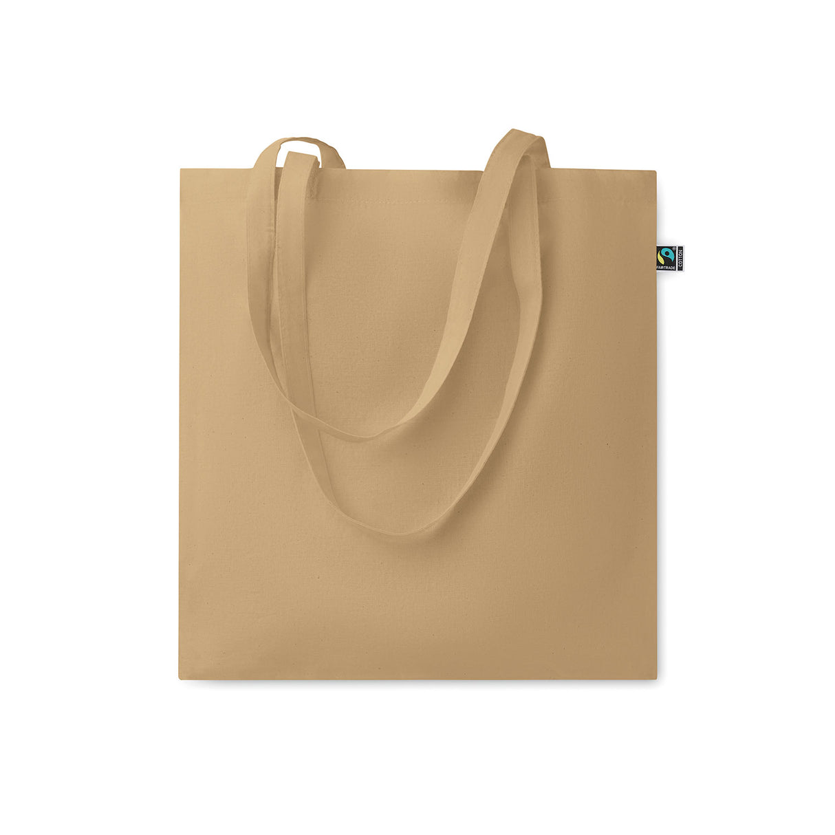 ruskea fairtrade puuvillakassi