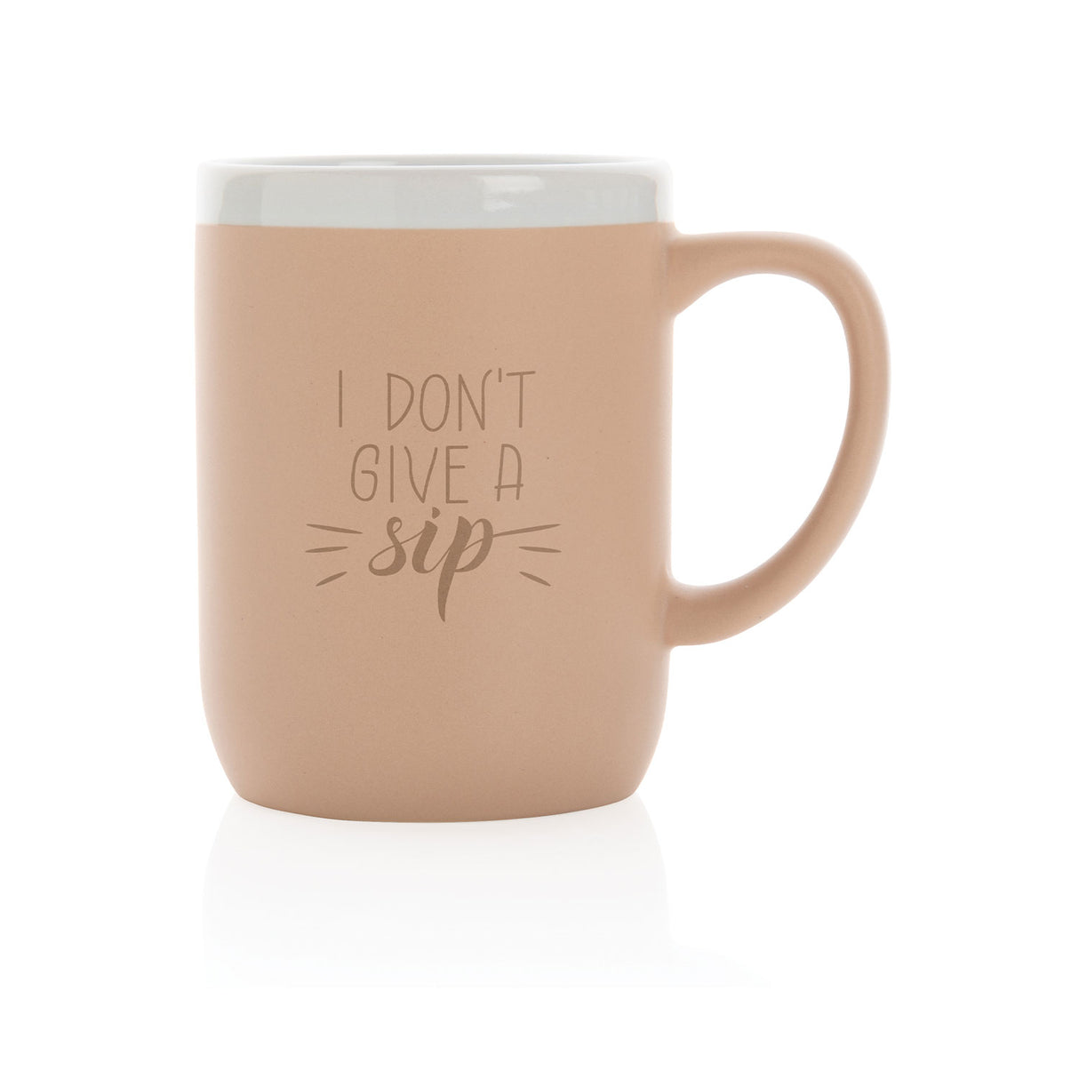 ruskea kahvimuki painatuksella, 300 ml