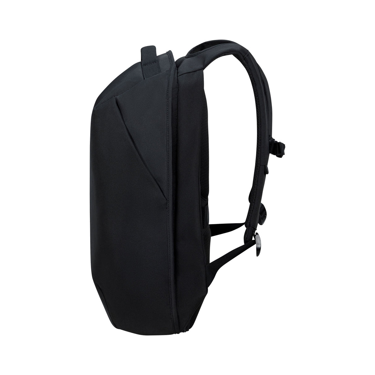Samsonite Securipak 2.0 reppu 17.5", musta, sivuprofiili