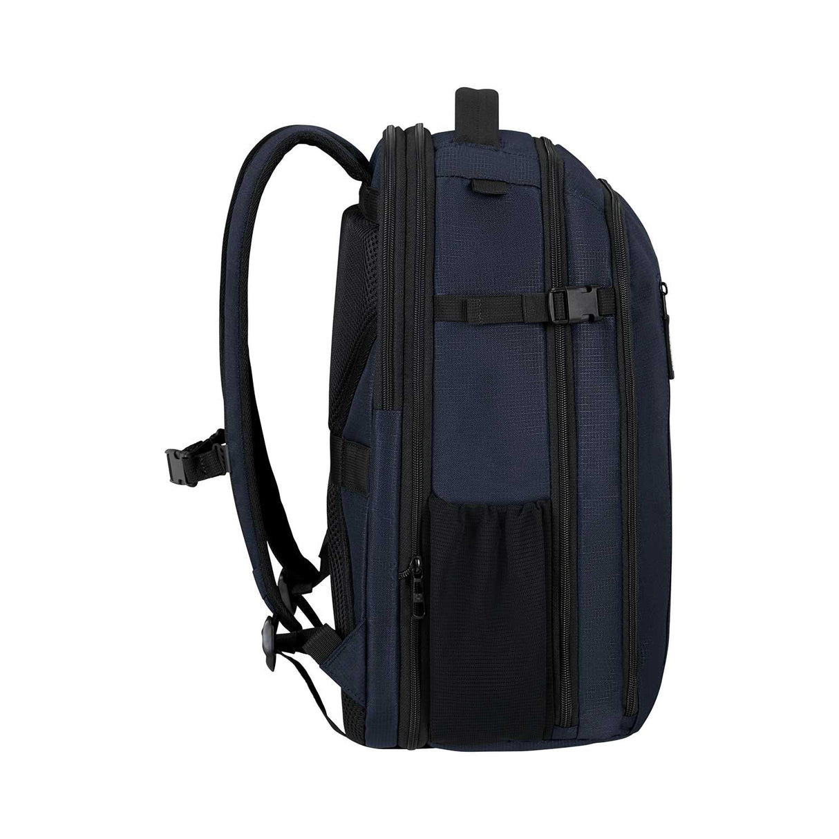 Samsonite Roader L reppu tummansininen, oikea sivutasku