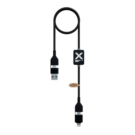 scx design C32 usb latausjohto valaistuvalla logolla