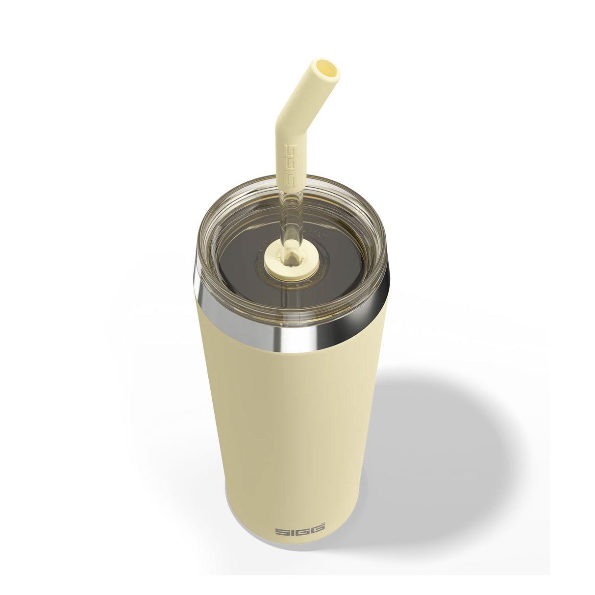 sigg helia 0,6L, keltainen termosmuki pillillä