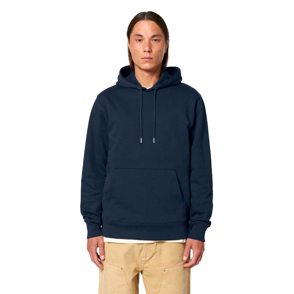 stanley stella cruiser 2 tummansininen unisex huppari miehen päällä