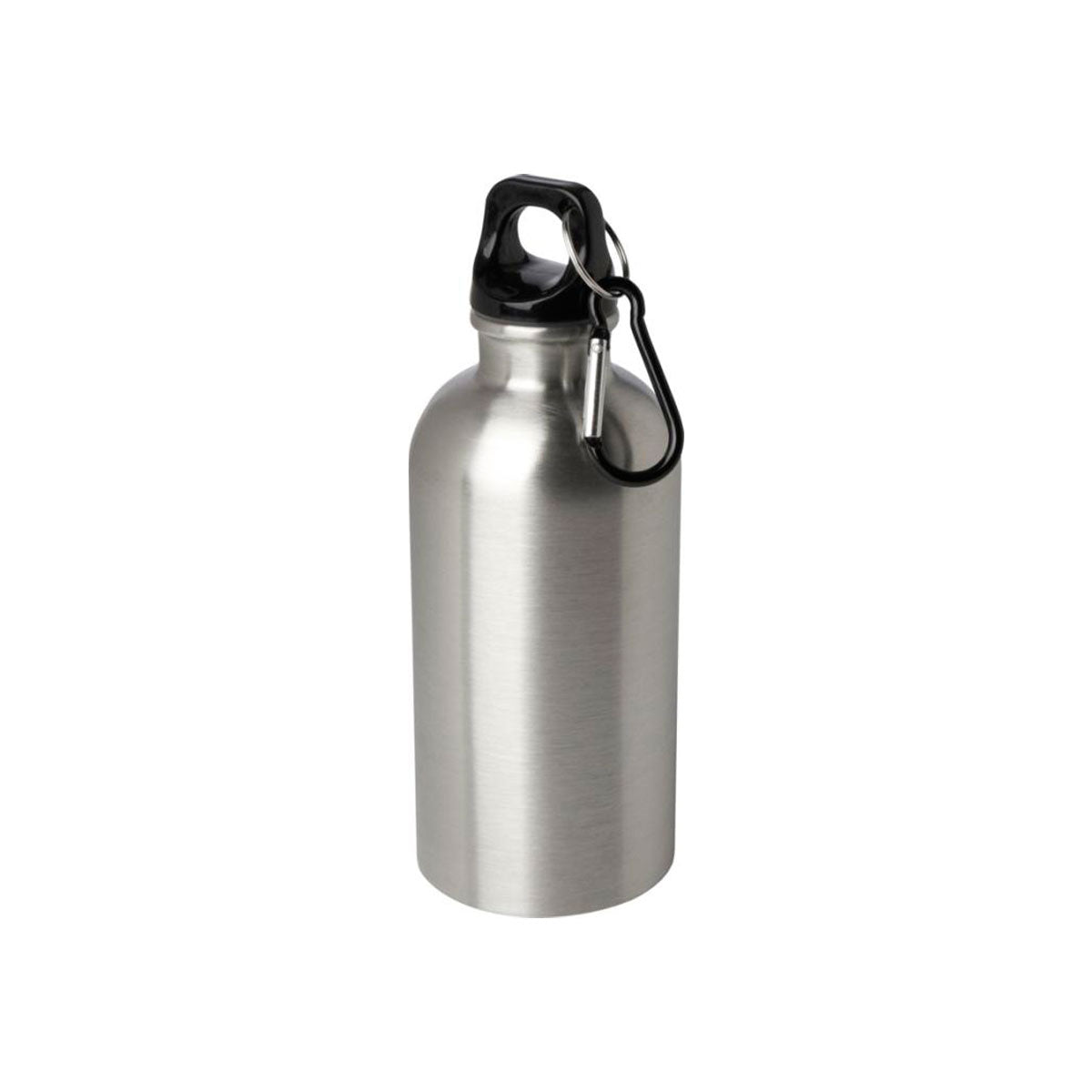 teräksinen juomapullo 0,4L, teräksen hopea