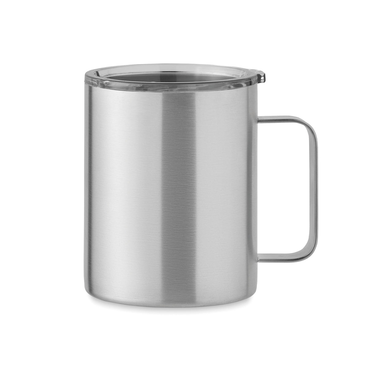 teräsmuki kannella 300 ml, teräksen hopea