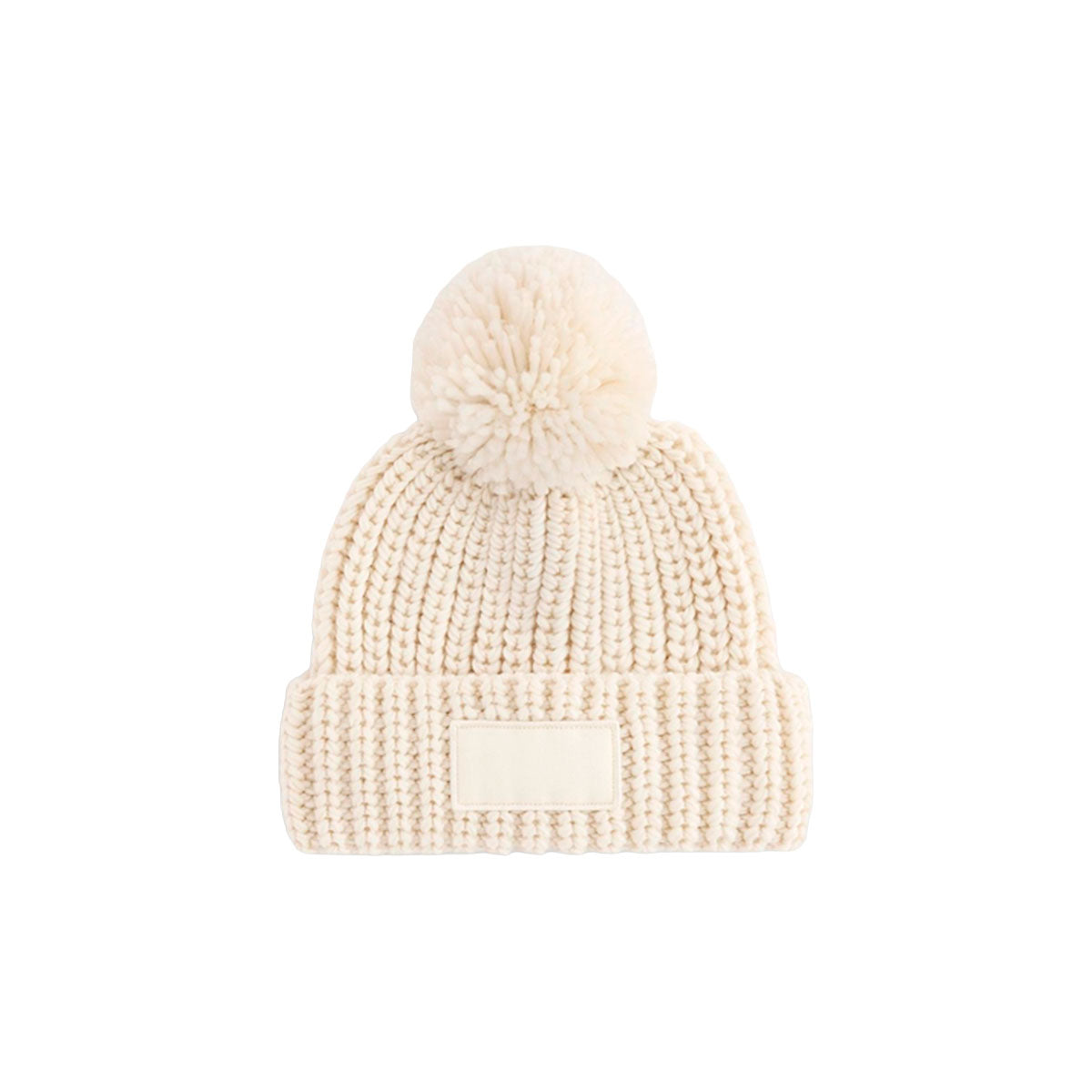 tupsupipo toasty patch beanie, oatmeal luonnonvalkoinen