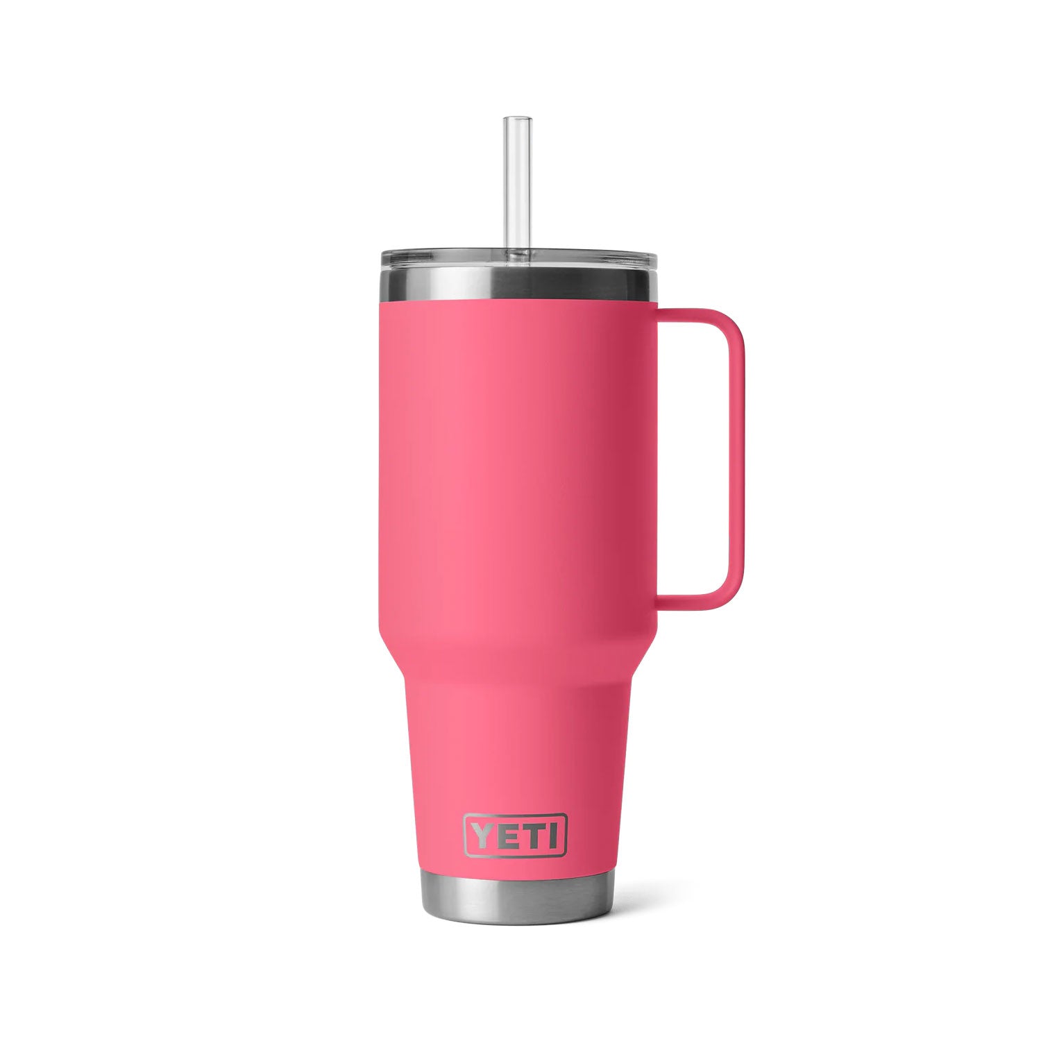 tropical pink yeti rambler straw mug 1,2L termosmuki pillillä