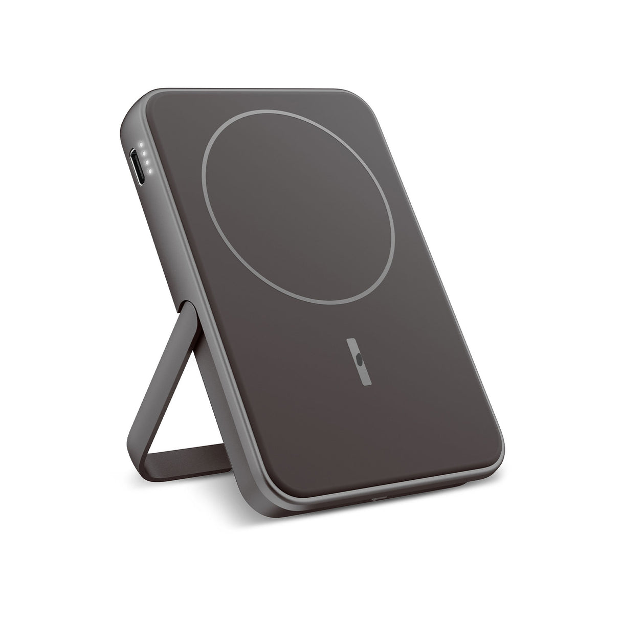 tummanharmaa fresh n rebel magneettinen varavirtalähde 5000 mah