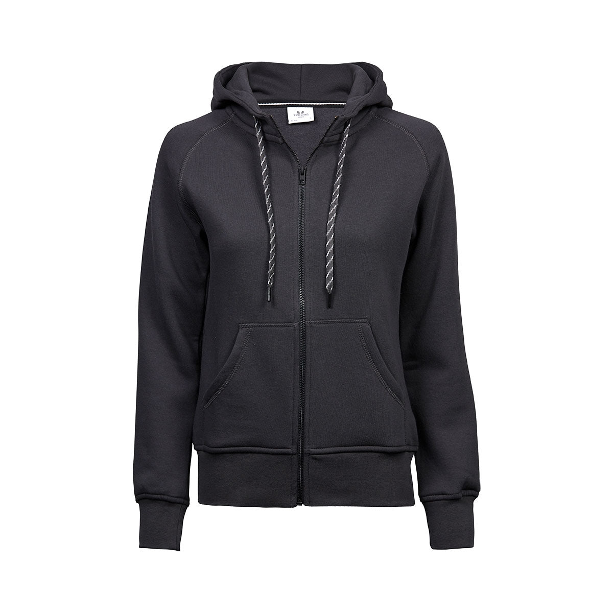 tummanharmaa naisten tee jays fashion huppari vetoketjulla