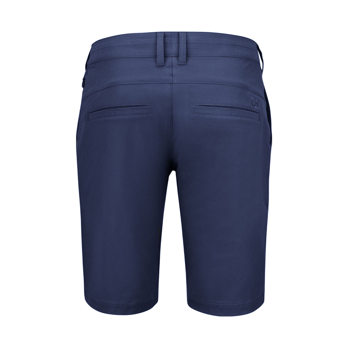 tummansininen New Salish Shorts, takaa