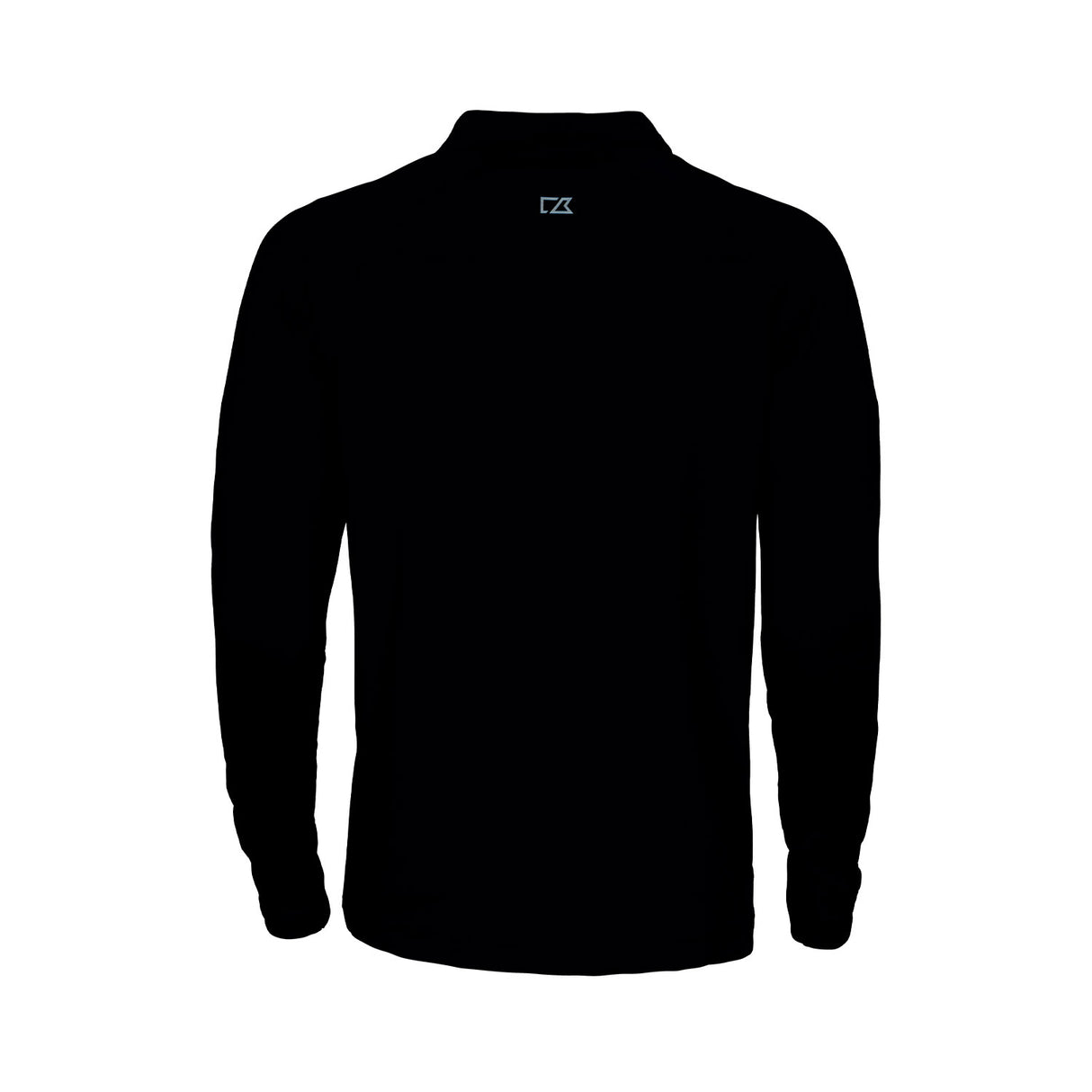 tummansininen cutter buck Coos Bay Half Zip pitkähihainen paita takaa