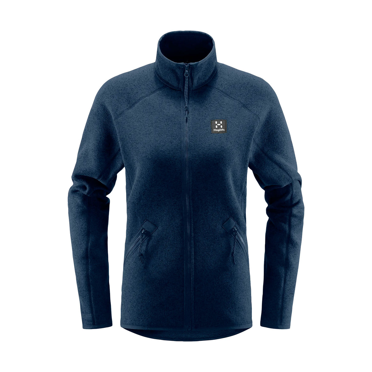 tummansininen haglöfs naisten neulottu fleecetakki