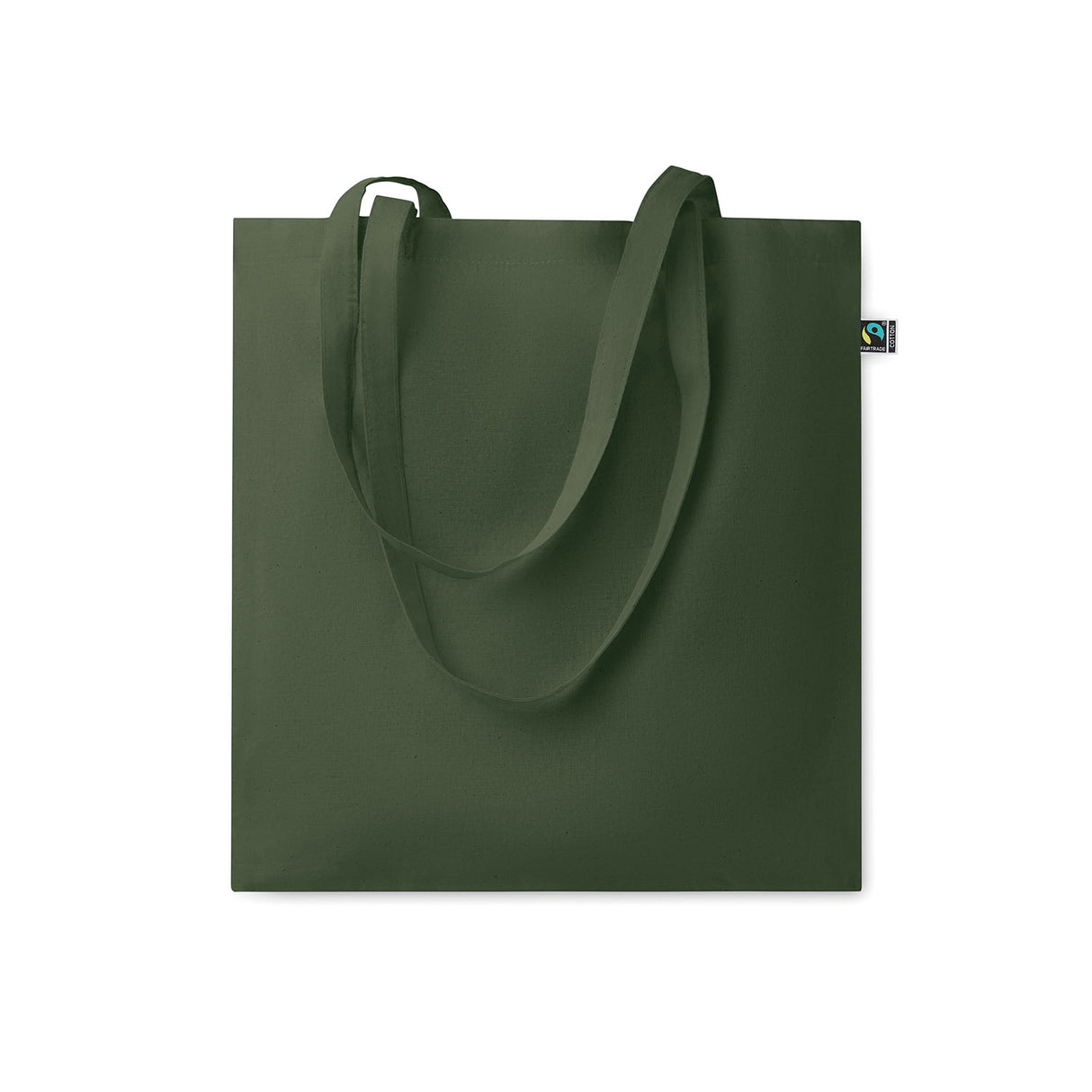 tummanvihreä fairtrade puuvillakassi