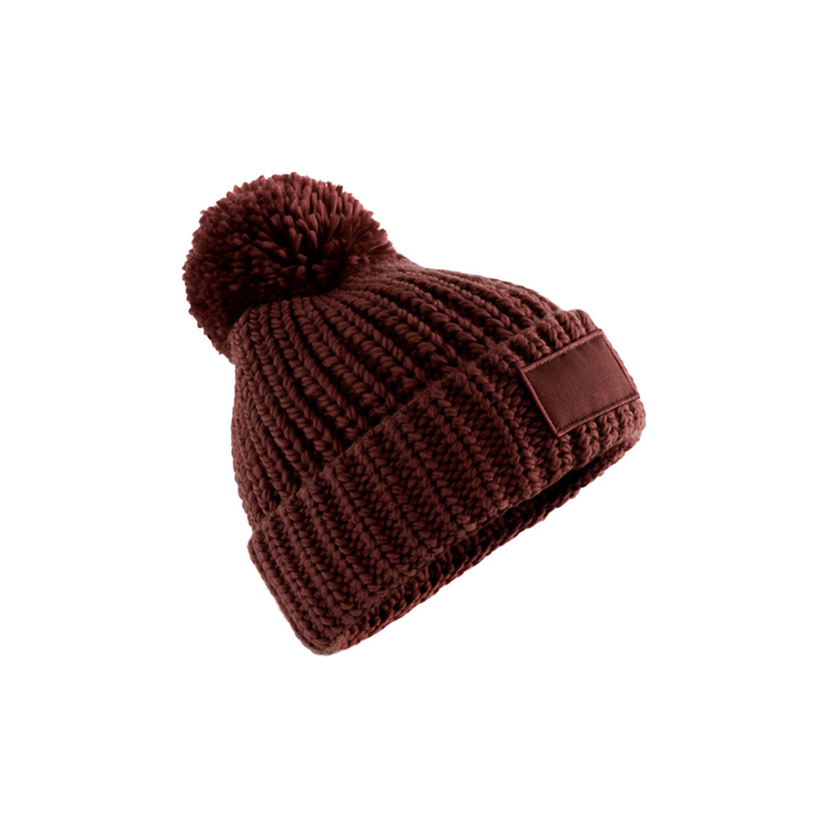 tupsupipo toasty patch beanie, walnut ruskea