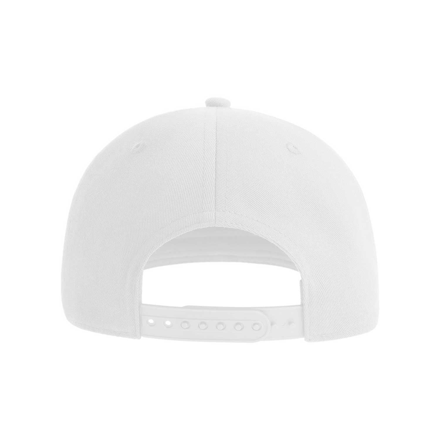 valkoinen atlantis james snapback lippis, suora lippa, takaosa