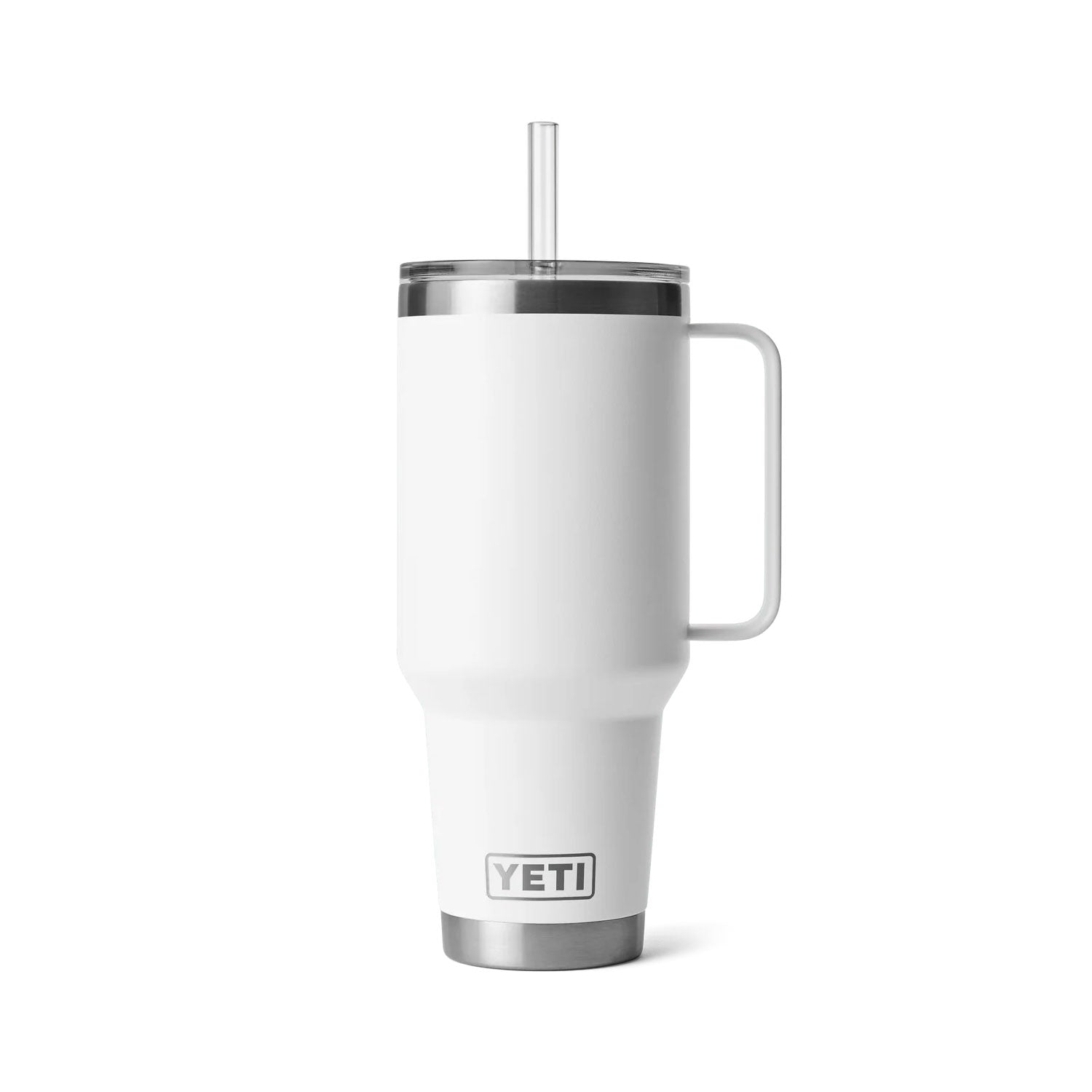valkoinen yeti rambler straw mug 1,2L termosmuki pillillä