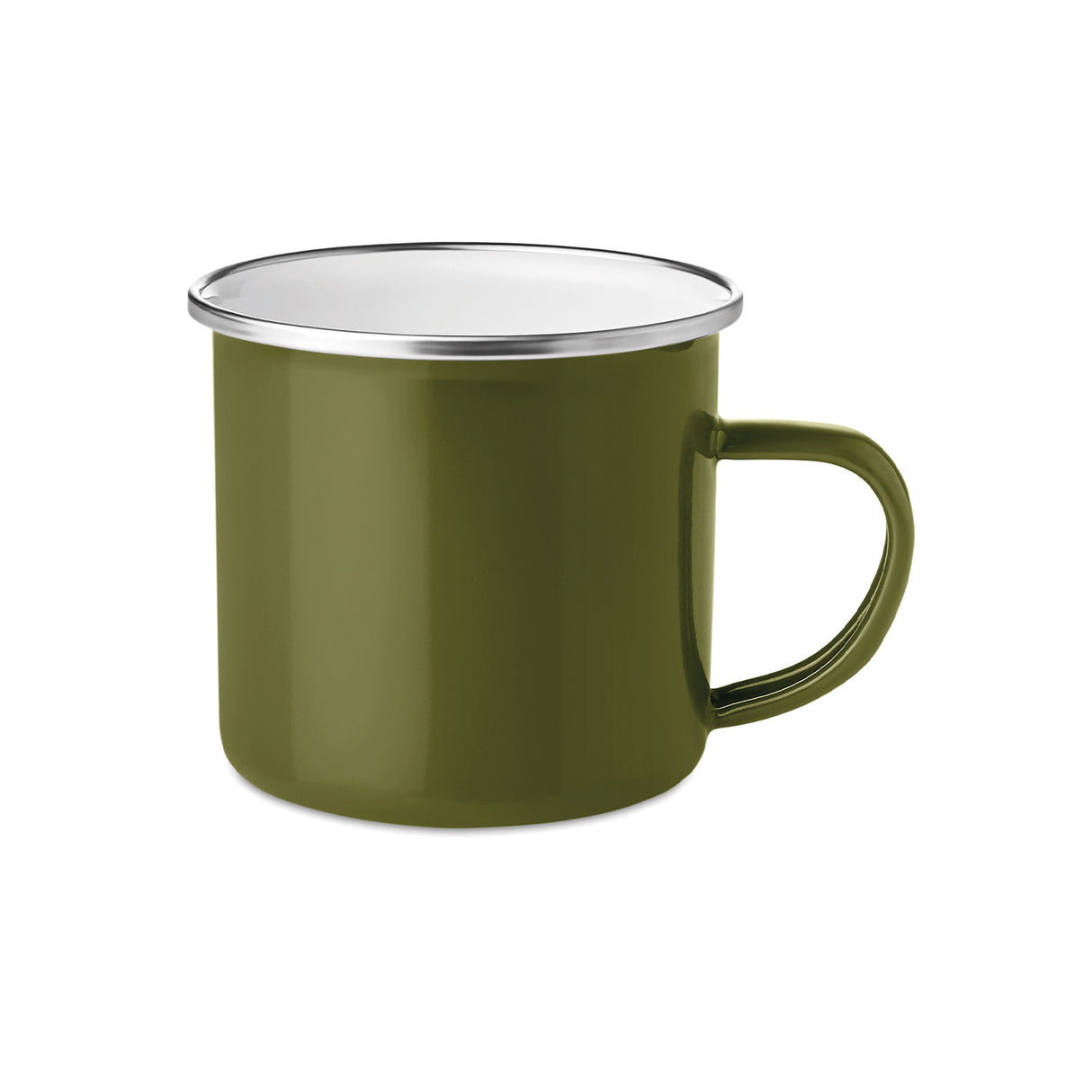 vihreä emalimuki 350 ml