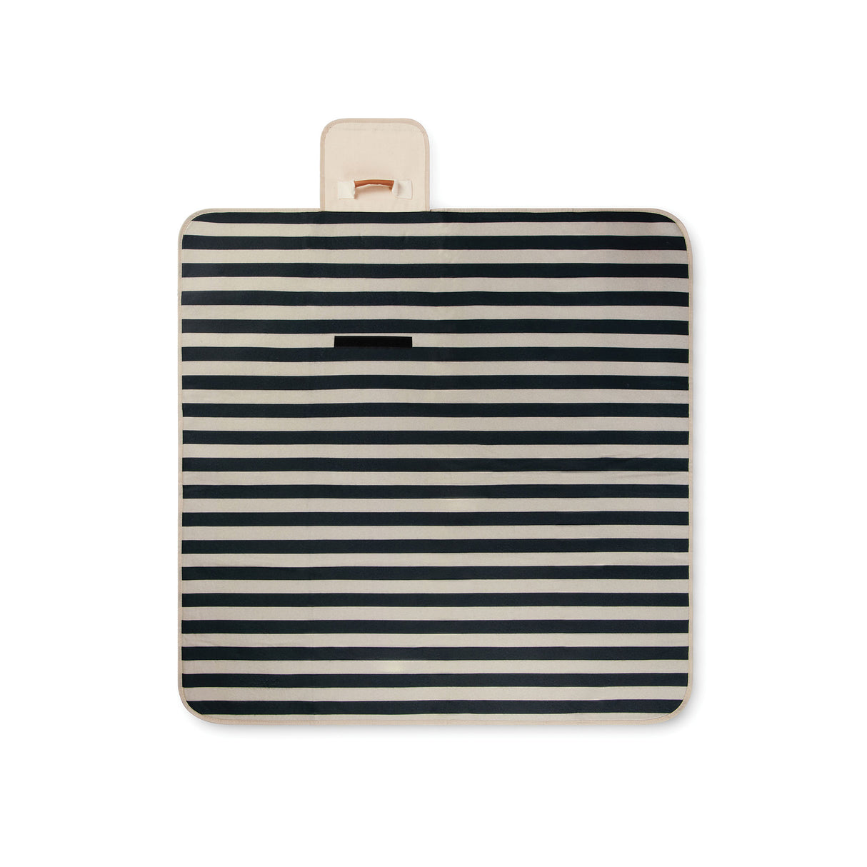 vinga alba piknik viltti 110 x 110 cm, musta, raidallinen