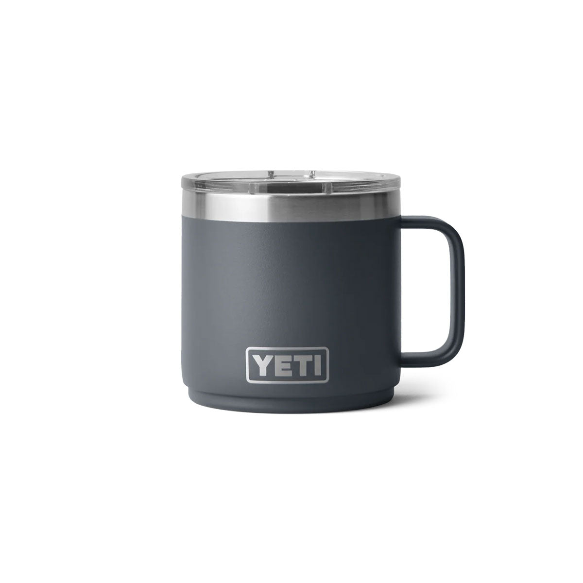 Yeti Rambler 14oz 414ml Stackable Mug, charcoal tummanharmaa