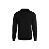 Brighton Long Sleeve Polo Women, musta, selkä
