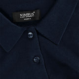 Brighton Long Sleeve Polo Women, navy, kaulus