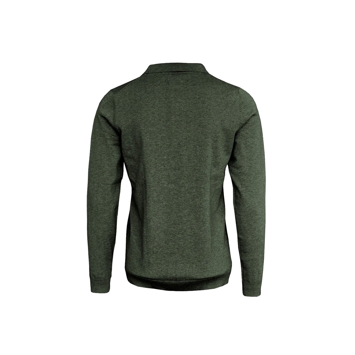 Brighton Long Sleeve Polo Women, oliivi, selkä